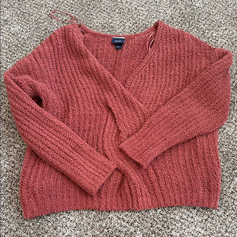 Daytrip Textured Rust Cardigan
